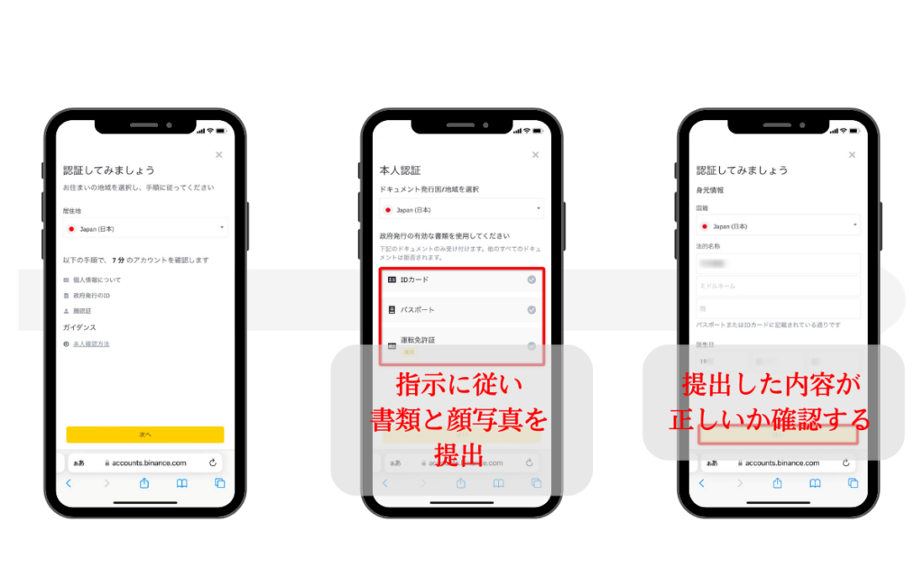 Binance口座開設手順